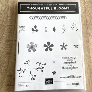 Stampin’ Up Thoughtful Blooms Stamp Set - NIB (Retired)